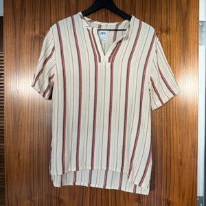 Zara Men's Summer Linen Tee